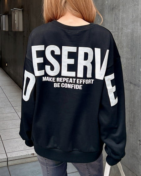 バックビッグロゴスウェットチュニック