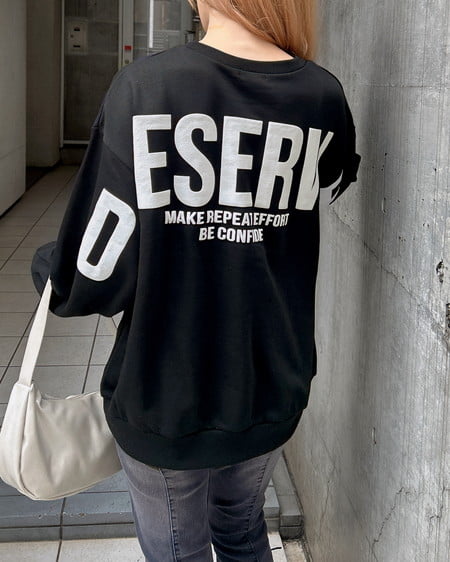 バックビッグロゴスウェットチュニック