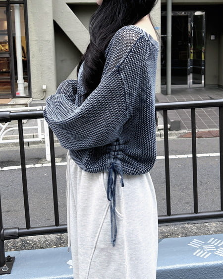 INGNI（イング） ウォッシュドロストメッシュニット ｺﾝ