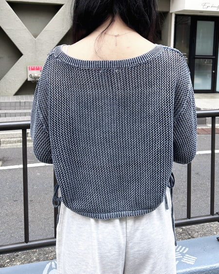 INGNI（イング） ウォッシュドロストメッシュニット ｺﾝ