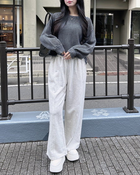 INGNI（イング） ウォッシュドロストメッシュニット ｺﾝ