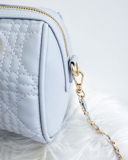 INGNI(イング) キルティングチェーンボストンバッグ サックス