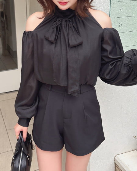 INGNI（イング） ショートパンツ(セットアップ対応) ｸﾛ