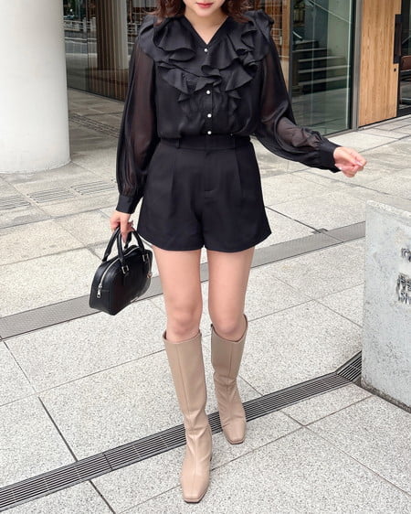 INGNI（イング） ショートパンツ(セットアップ対応) ｸﾛ