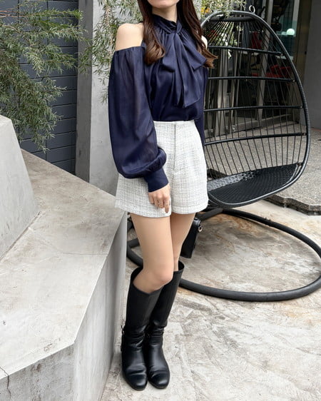 INGNI（イング） アソート柄ショートパンツ ｵﾌ/ﾂｲｰﾄﾞ