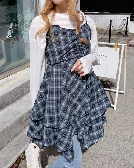 アソート柄イレヘムミニキャミワンピース