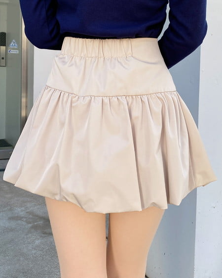 INGNI（イング） リボンバルーンミニスカパン ﾍﾞｰｼﾞｭ