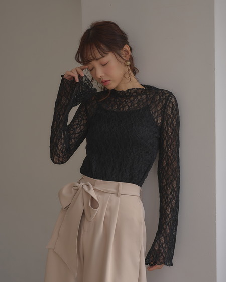 INGNI(イング) 【INGNI SOELA】新作 ハイネックレーストップス