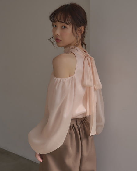 INGNI(イング) 肩開きブラウス ピンク