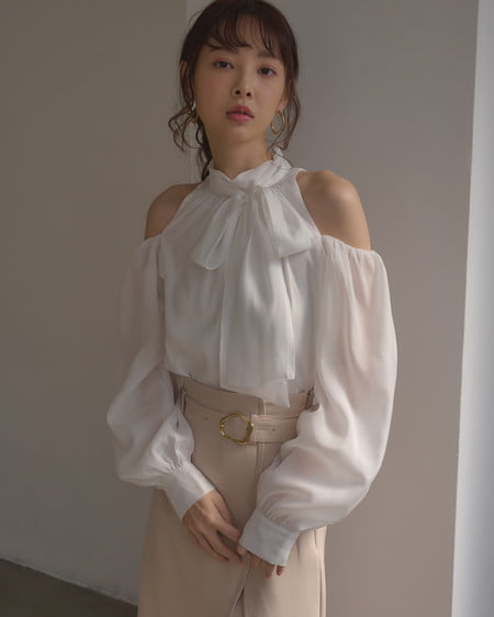 INGNI（イング） 肩開きブラウス ｵﾌﾎﾜｲﾄ