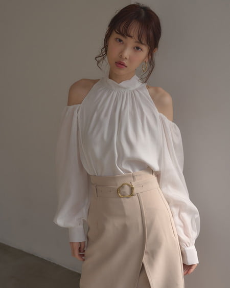 INGNI（イング） 肩開きブラウス ｵﾌﾎﾜｲﾄ