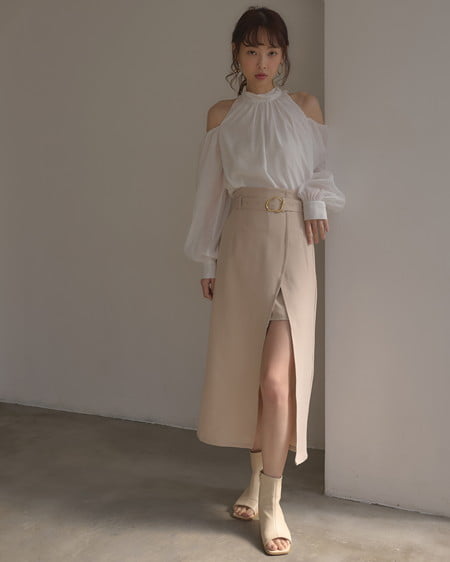 INGNI（イング） 肩開きブラウス ｵﾌﾎﾜｲﾄ