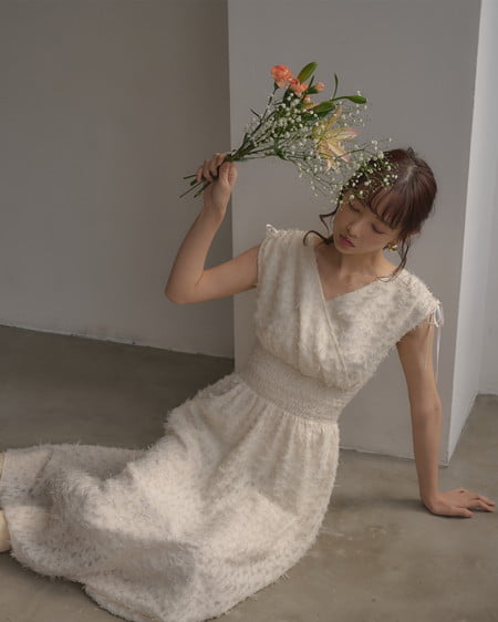 【INGNI SOELA】新作ジャガードフリンジワンピース