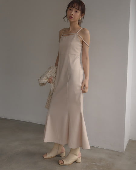 INGNI(イング) マルチウェイキャミワンピース ライトベージュ