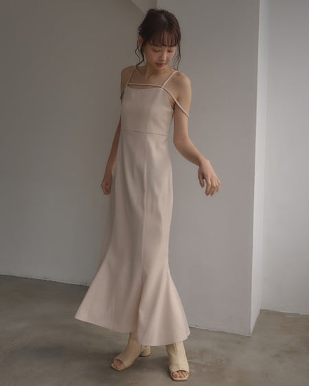 INGNI(イング) マルチウェイキャミワンピース ライトベージュ