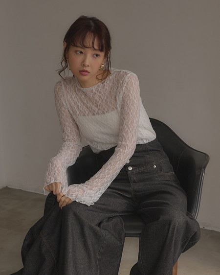 【INGNI SOELA】新作 ハイネックレーストップス