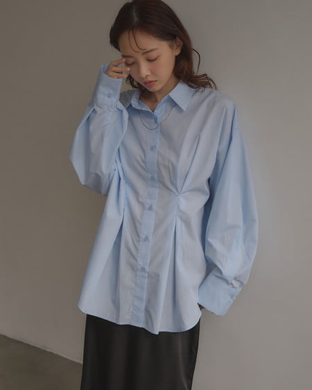 INGNI(イング) タックシャツ ブルー