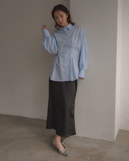 【INGNI SOELA】サテンマーメイドスカート