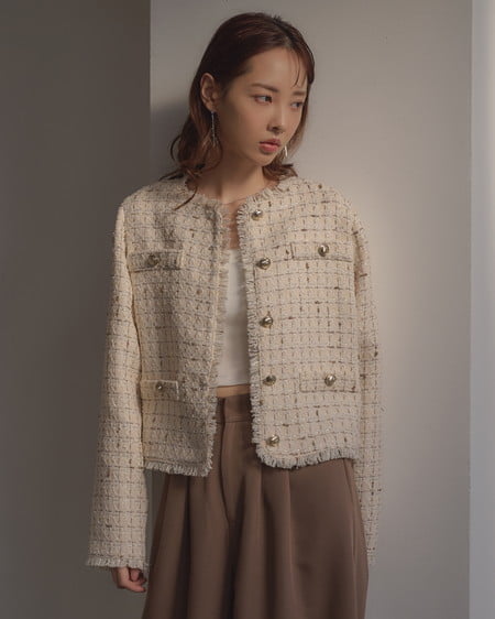 INGNI（イング） ツイードジャケット ｱｲﾎﾞﾘｰ