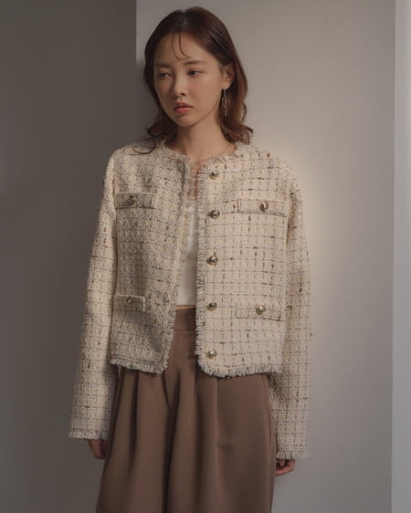 INGNI（イング） ツイードジャケット ｱｲﾎﾞﾘｰ