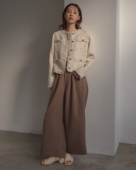 INGNI（イング） ツイードジャケット ｱｲﾎﾞﾘｰ