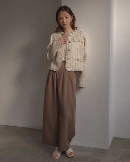 INGNI（イング） ツイードジャケット ｱｲﾎﾞﾘｰ