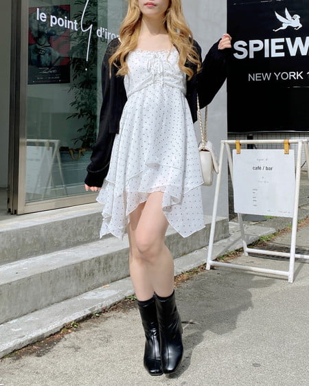 INGNI（イング） プレート付ニットカーディガン ｸﾛ