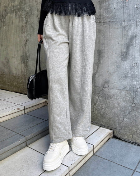 INGNI（イング） 切替スウェットパンツ ｸﾞﾚｰ