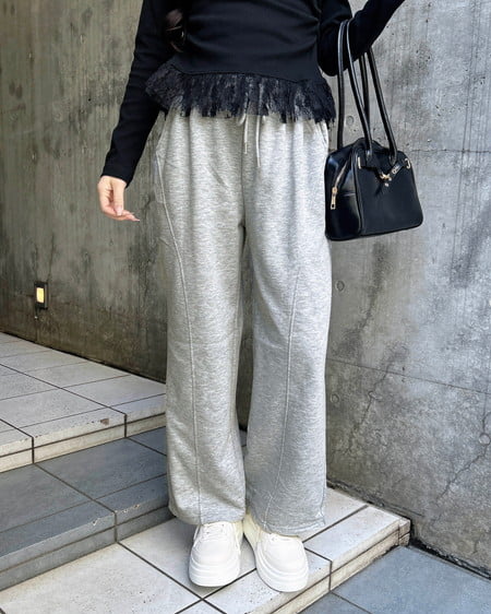 INGNI（イング） 切替スウェットパンツ ｸﾞﾚｰ