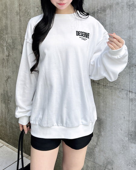 INGNI（イング） バックビッグロゴスウェットチュニック ｵﾌﾎﾜｲﾄ/ｸﾛ