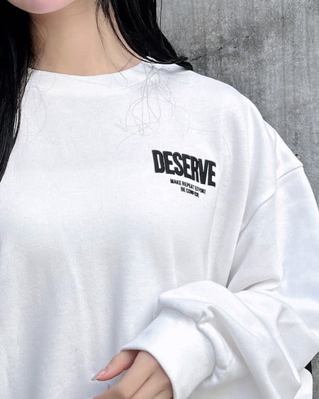 INGNI（イング） バックビッグロゴスウェットチュニック ｵﾌﾎﾜｲﾄ/ｸﾛ