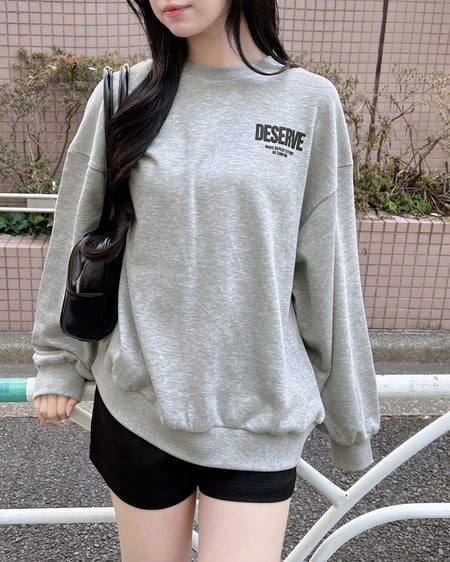 INGNI（イング） バックビッグロゴスウェットチュニック ｸﾞﾚｰ/ｸﾛ