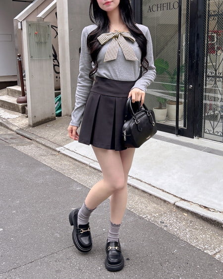 INGNI(イング) プリーツスカパン(セットアップ対応) クロ