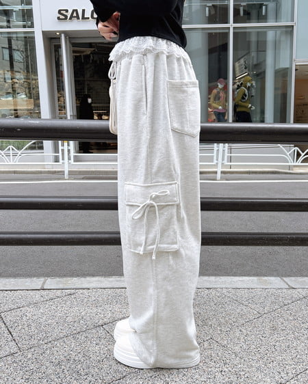 INGNI（イング） リボン付カーゴスウェットパンツ ｵｰﾄﾐｰﾙ