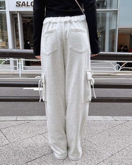 INGNI（イング） リボン付カーゴスウェットパンツ ｵｰﾄﾐｰﾙ