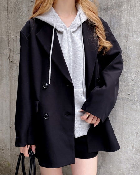 INGNI（イング） ミドル丈テーラードジャケット(セットアップ対応) ｸﾛ/A