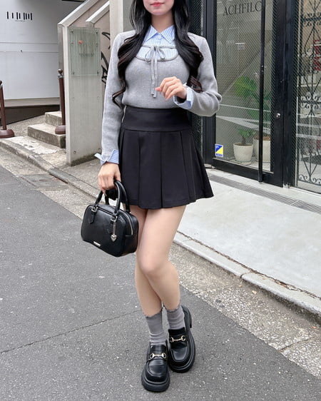 INGNI(イング) プリーツスカパン(セットアップ対応) グレー