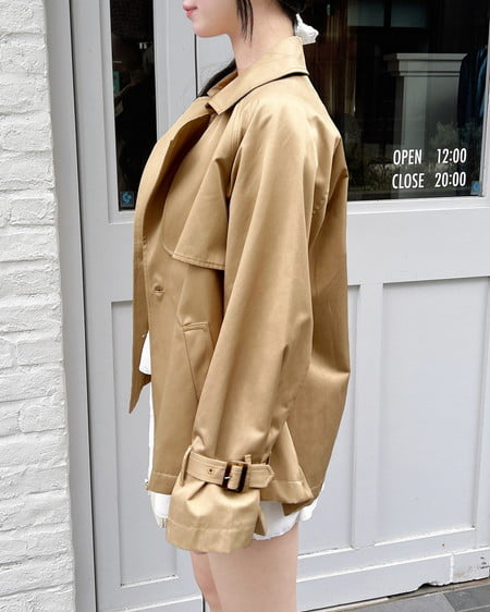 INGNI（イング） ミドル丈トレンチコート ﾍﾞｰｼﾞｭ