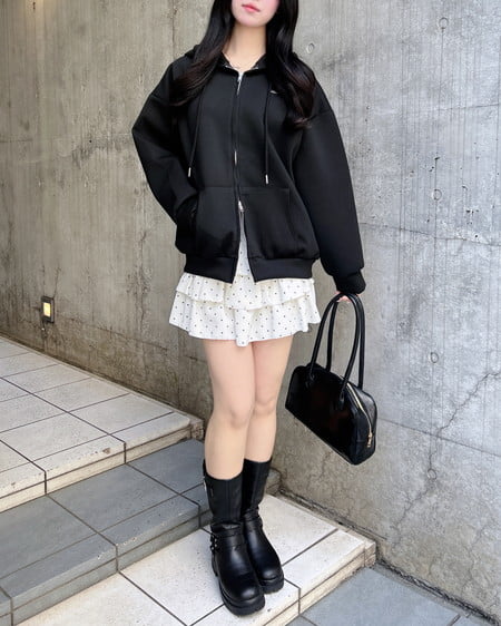 INGNI（イング） アソート柄フリルスカパン ｵﾌ/ﾄﾞｯﾄ