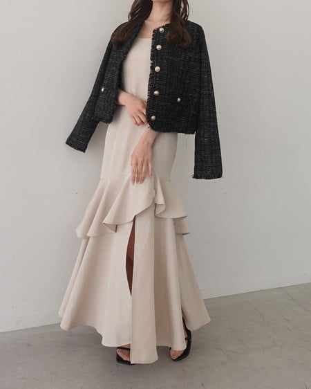 INGNI（イング） ツイードジャケット ｸﾛ