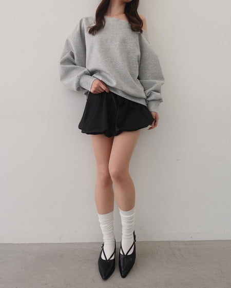 INGNI（イング） プレート付マルチWayダンボールトップス ｸﾞﾚｰ