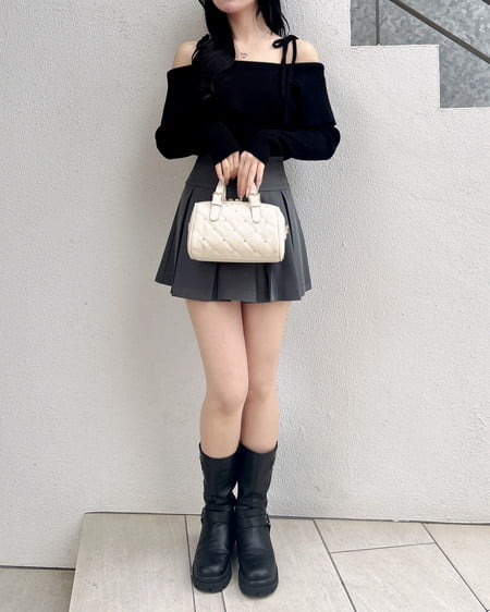 INGNI(イング) プリーツスカパン(セットアップ対応) グレー