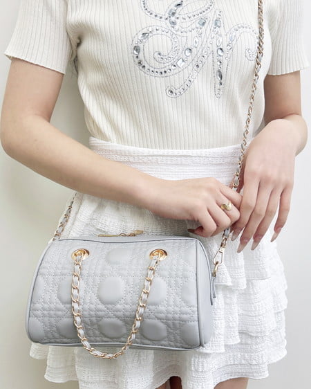 INGNI（イング） キルティングチェーンボストンバッグ ｻｯｸｽ