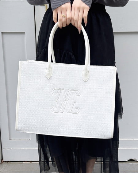 INGNI（イング） ツイードロゴトートバッグ ｵﾌﾎﾜｲﾄ/ｵﾌﾎﾜｲﾄ