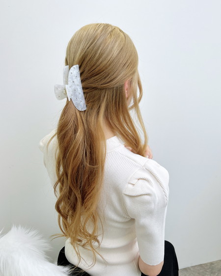 ビジューヘアクリップ