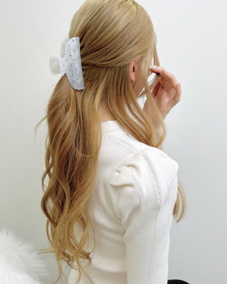 INGNI（イング） ビジューヘアクリップ ｵﾌﾎﾜｲﾄ