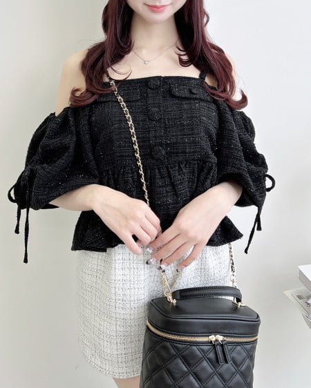 INGNI（イング） キルティングバニティショルダーバッグ ｸﾛ