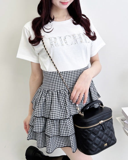 INGNI（イング） キルティングバニティショルダーバッグ ｸﾛ