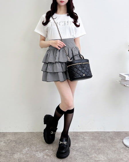 INGNI（イング） キルティングバニティショルダーバッグ ｸﾛ