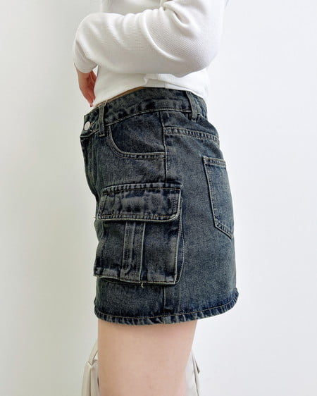 INGNI（イング） デニムカーゴミニスカパン ﾃﾞﾆﾑ/ｺﾝ